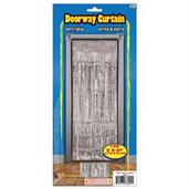 Silver Tinsel Doorway Curtin