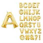Balloon Air/Filled Ltr "E" Gold