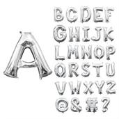 Balloon Air/Filled Symbl "&" Silver