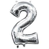 Balloon Air/Filled Num 2 Slvr