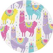 Llama Party Dessert Plate (8)