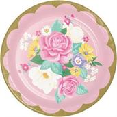 Floral Tea Party Lunch Plate (8)