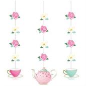 Floral Tea Party Hanging Decorations (3)