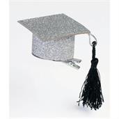 Graduation Hat Glitter Hair Clips (2pcs)