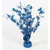 Grad Cap Royal Blue Holographic 15" Table Centerpi