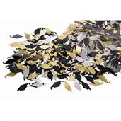Graduation Cap Gold, Silver, & Black Confetti