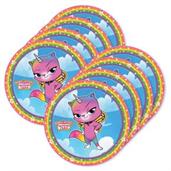 Rainbow Butterfly Unicorn Kitty Dessert Plate (24)