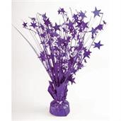 15" Starburst Balloon Weight Centerpiece - Purple