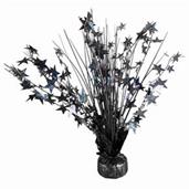 15" Starburst Balloon Weight Centerpiece - Black
