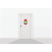Striped Tinsel Egg Decoration