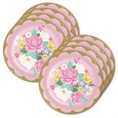 Floral Tea Party Lunch Plate (24)