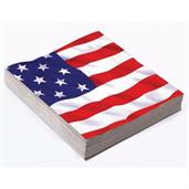Patriotic Stars & Stripes Lunch Napkin (16)