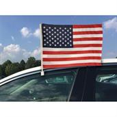 Patriotic Car Flag with Clip