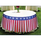 Patriotic 28" x 14' Table Skirt