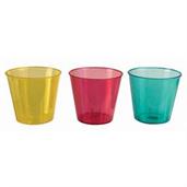 Bright Assorted Flourescent Shotglasses (24 Count)