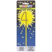 4 Numeral 7" Cake Sparkler