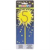 5 Numeral 7" Cake Sparkler
