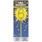 6 Numeral 7" Cake Sparkler