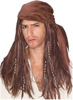 Caribbean Pirate Wig With Beads