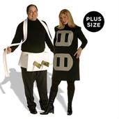 Plug & Socket Couples Set Adult Plus Costume