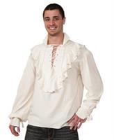 Fancy White Pirate Shirt Adult