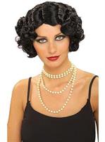 Flapper Wavy Wig (Black)