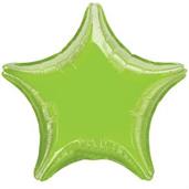 Lime Green Star Foil Balloon 19"