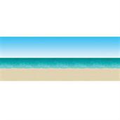 30' Blue Sky & Ocean Beach Backdrop 4'x30'