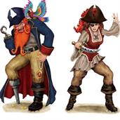 Bonny Blade and Calico Jack Wall Add-Ons