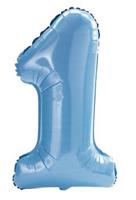 #1 Blue Jumbo Foil Balloon