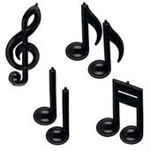 Musical Note Removable Wall Decorations 12-22"