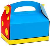 Blue, Red and Yellow Empty Favor Boxes 