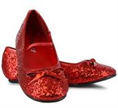 Red Ballet Slipper with Glitter Child