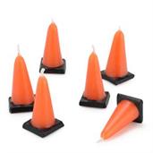 Construction Cone Molded Candles 