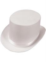 Satin (White) Adult Top Hat