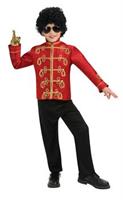 Michael Jackson Deluxe Red Military Jacket Child
