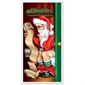 5' Santa Restroom Door Cover