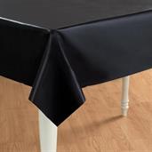 Black Velvet (Black) Plastic Tablecover