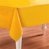 School Bus Yellow (Yellow) Plastic Tablecover