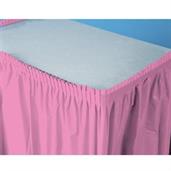 Candy Pink (Hot Pink) Plastic Table Skirt 29" H x 14' W