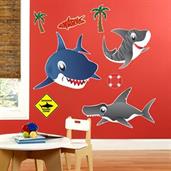Sharks Giant Wall Decals