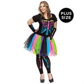 Funky Punk Bones Plus Adult Costume