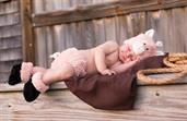 Cuddly Piglet Infant Diaper Cover Set Costume