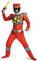 Power Rangers Dino Charge: Red Ranger Muscle Child Costume