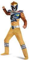 Power Rangers Dino Charge: Gold Ranger Muscle Child Costume