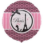 Paris Damask Foil Balloon