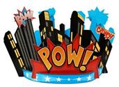 Superhero Comics Centerpiece 