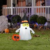 Ghost with Witch Hat Airblown