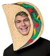 Taco Adult Open Face Head Mask