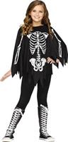 Skeleton Child Poncho Costume